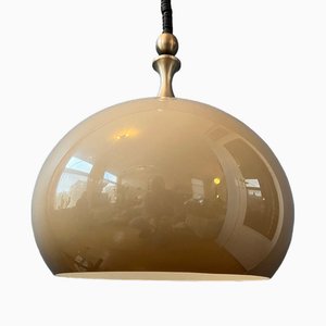 Lámpara colgante en forma de hongo Mid-Century de vidrio acrílico de Dijkstra
