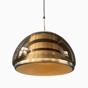 Mid-Century Space Age Smoked Glass Pendant Lamp