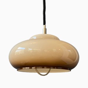 Lámpara colgante Ufo en forma de hongo Mid-Century de acrílico