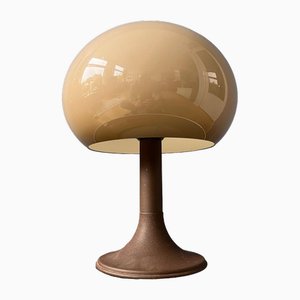 Lámpara de mesa Mushroom era espacial en beige de Herda