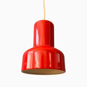 Lampada a sospensione Space Age in metallo rosso