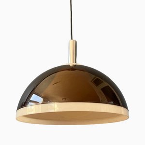 Space Age Brown Smoked Acrylic Glass Pendant Lamp from Dijkstra