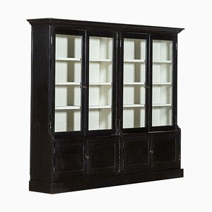 Mueble inglés grande de esmaltado ebonizado, década de 1890