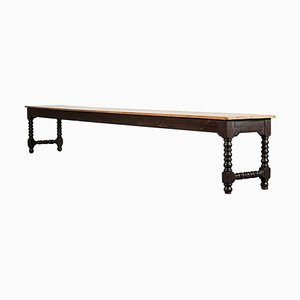 English Pine Convent Refectory Table, 1890
