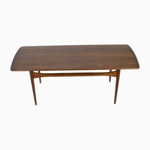 Table Basse en Teck par Tove & Edvard Kindt-Larsen pour France & Søn / France & Daverkosen, Danemark, 1960s