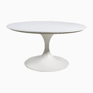 Space Age Tulip Base Coffee Table attributed to Eero Saarinen for Knoll, 1970s