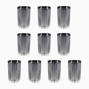 Crystal Glasses by Lalique, 1970s, Set of 10