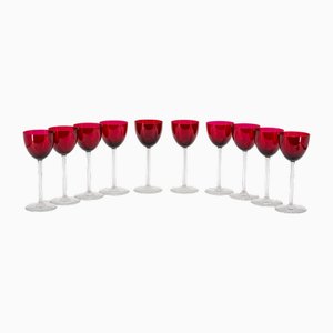 Baccarat Crystal Glasses, Set of 10