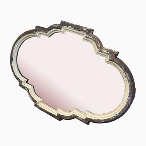 Espejo antiguo de madera tallada