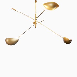 Mid-Century Italian Counterweight Ceiling Lamp, 1960s