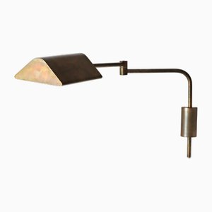 Mid-Century German Brass Wall Lamp by Florian Schulz