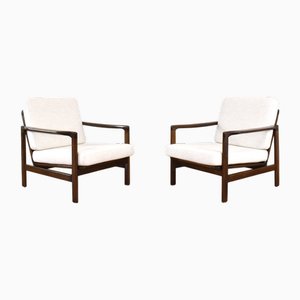 Mid-Century Lounge Chairs by Z. Bączyk, 1960s, Set of 2