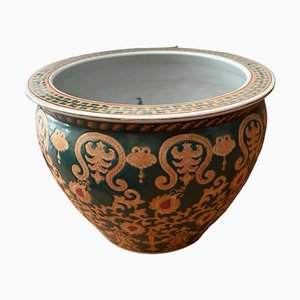 Jardinere chino vintage de porcelana, años 20
