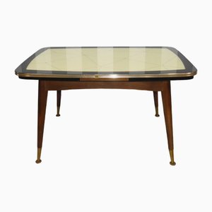 Table Basse avec Plateau en Verre, 1950s