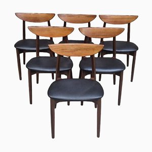Model 58 Dining Chairs by Harry Ostergaard for Randers Mobelfabrik, Set of 6