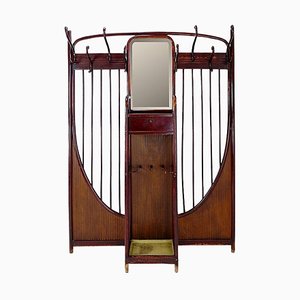 Art Nouveau Wall Mounted Coat Rack from Thonet, 1900