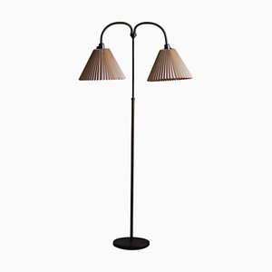 Lampadaire Moderne Ajustable en Laiton, Danemark, 1950s