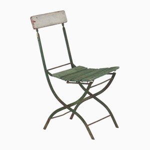 Antique Folding Garden Chairs, 1900, Set of 4