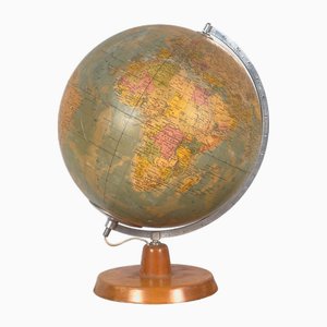 Mappamondo vintage girevole, 1950