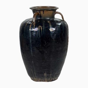 Jarrón antiguo de cerámica, 1850