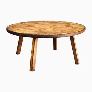 Round Table with Metal Edge