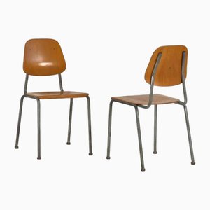 Industrial Style Chairs, 1950, Set of 6