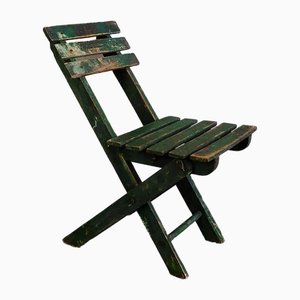 Vintage Green Chair in Pine, 1950