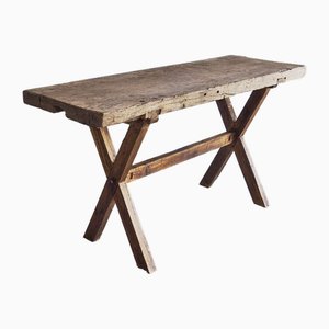 Antique Rustic Wood Table, 1900