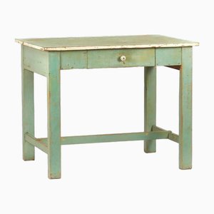 Vintage Green Kitchen Table, 1920