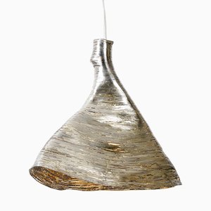 Lampe à Suspension Wrap en Hêtre de Johannes Hemann