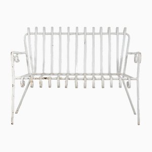 Banc de Jardin en Fer Blanc, 1920s