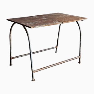 Antique Metal Outdoor Table, France, 1900s