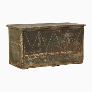 Antique Wooden Trunk, 1890s