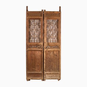 Porte Antique en Bois, Chine, 1890s