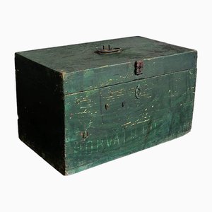 Antique Dark Green Chest, 1910s