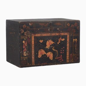 Chinese Opera Trunk with Illustrations of Mandarins, 1900s