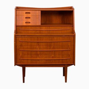 Secrétaire Multifonctionnelle Mid-Century avec Bureau Caché et Meuble, Danemark, 1960s