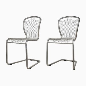 Cantilever Chair with Carl Stahl Covering for Erlau, 1990s, Set of 2