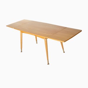 Table Basse Extensible et Ajustable en Hauteur en Orme, 1960s