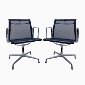 Ea 107 Conference Chairs by Charles & Ray Eames for Vitra, 1958, Set of 2