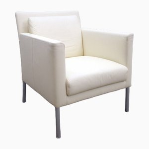 Fauteuil Jason en Cuir Crème #0544 de Walter Knoll / Wilhelm Knoll