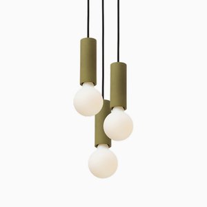 Lampe Ila Trio Vert Olive par Plato Design