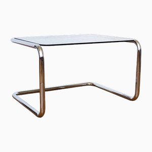 Mid-Century Bauhaus Tisch aus verchromtem Metall