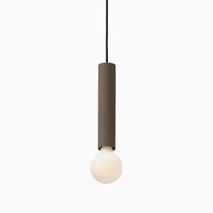 Lampe à Suspension Ila Maxi Marron par Plato Design