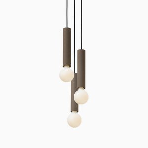 Lampe à Suspension Ila Maxi Trio en Marron par Plato Design