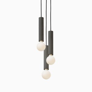 Ila Maxi Trio Pendant Lamp in Dark Grey by Plato Design