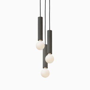 Lampada Ila Maxi Trio grigio scuro di Plato Design