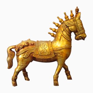 Estatua de caballo, 1960, madera dorada
