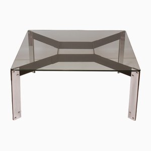 Glass and Iron Coffee Table by Miguel Milá, Spain, 1962