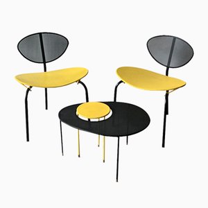 Tables d'Appoint Kangourou par Mathieu Matégot, Set de 2